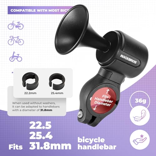 Detalle 2 de Rockbros Sonnette Vélo Électrique 120 dB ⚙