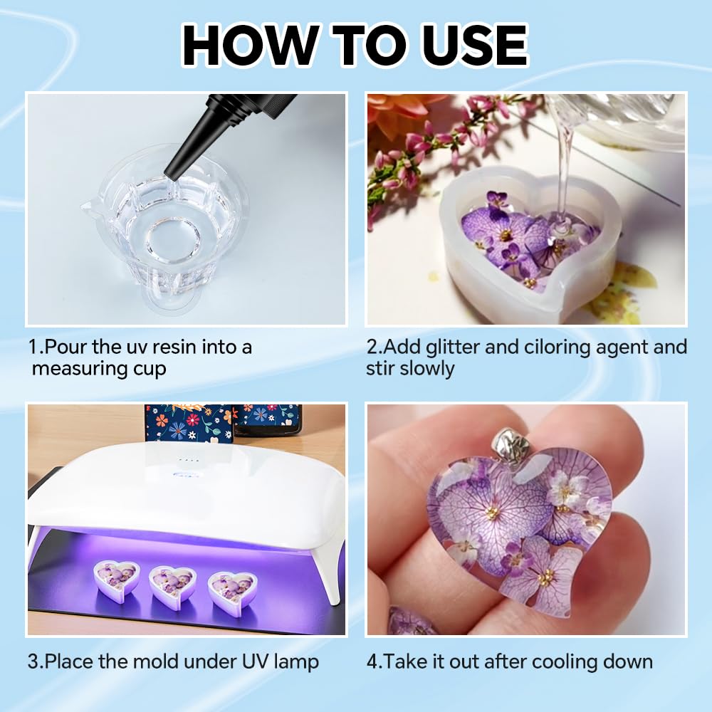 Detalle 2 de Minlebao UV Resin Kit 300g