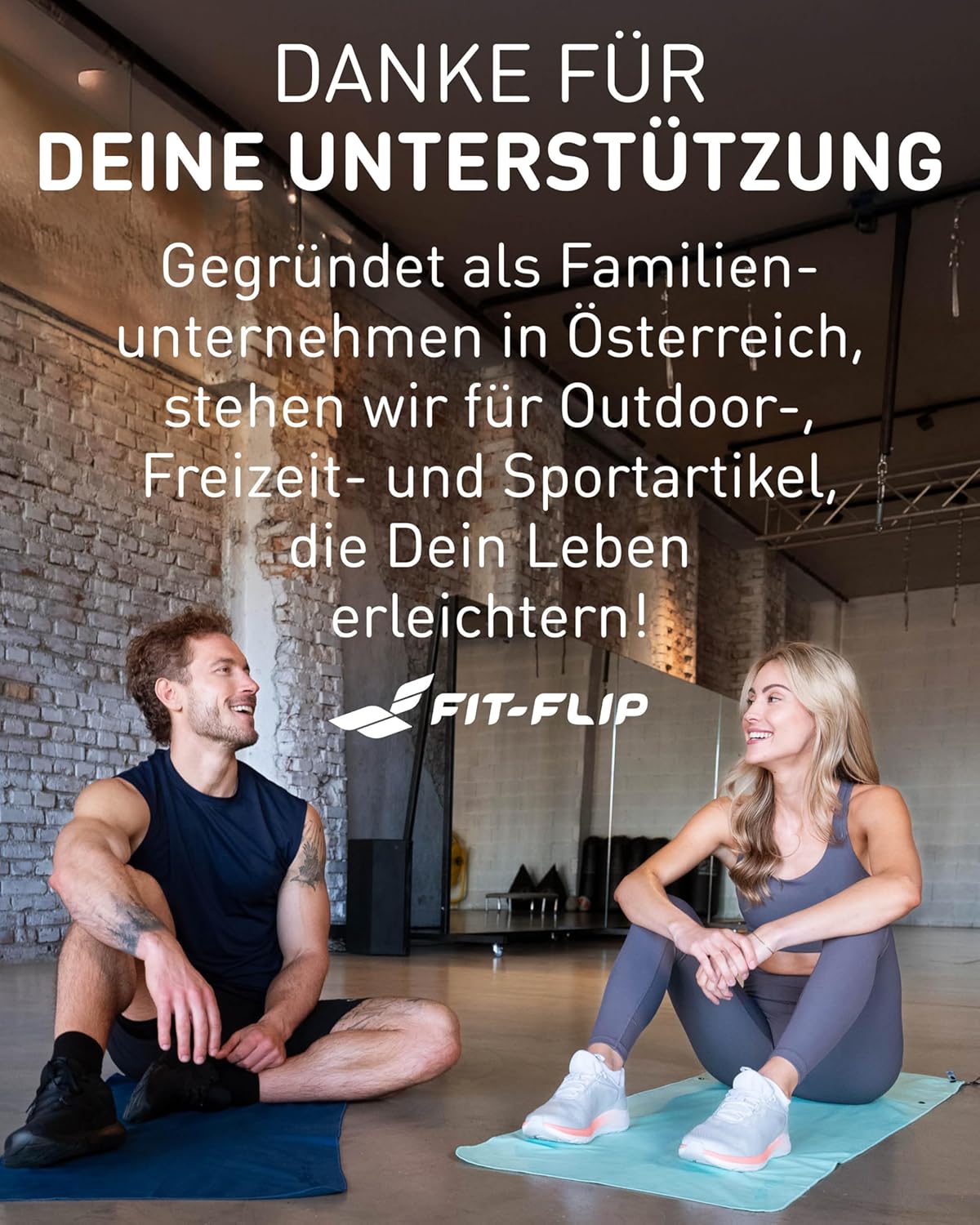 Thumbnail 6 de Fit-Flip Fitness Handtuch aus Mikrofaser inkl. Magnetclip & Reißverschlusstasche (130 x 48 cm)