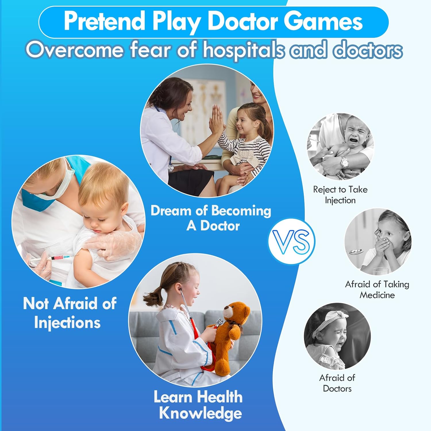 Thumbnail 5 de Lehoo Castle Kids Doctors Set educational wooden kit