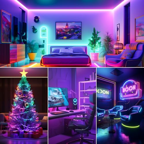 Thumbnail 7 de Realky Strisce LED 15M RGB: luci intelligenti per feste, TV e ambiente