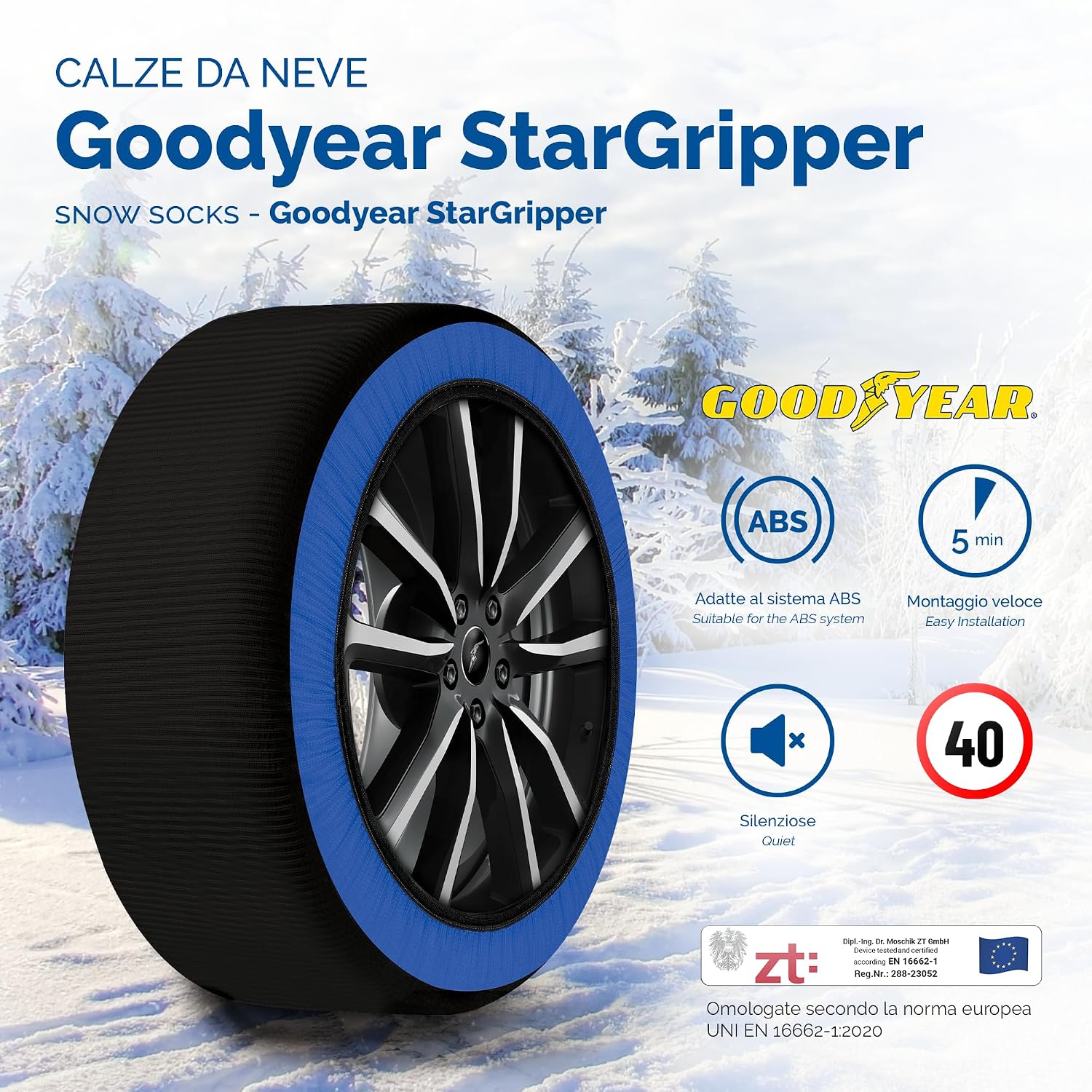 Thumbnail 4 de Goodyear Star Gripper calze da neve taglia M per auto