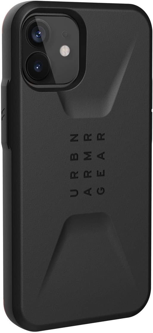 Detalle de URBAN ARMOR GEAR UAG-IPH20SC-BK CIVILIAN iPhone 12 mini用耐衝撃ケース、複層構造・ワイヤレス充電対応