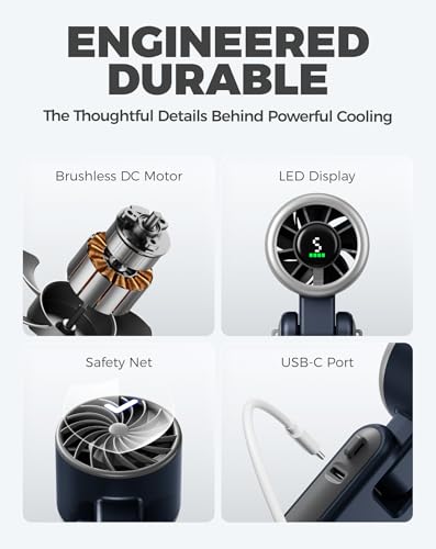 Thumbnail 6 de Diveblues Turbo Ventilador Portátil de Mano: enfriamiento rápido y versátil para viajar, oficina y exteriores