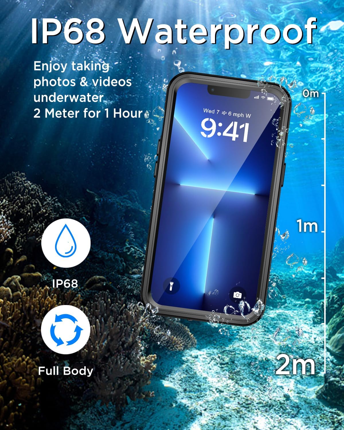 Detalle de Beeasy iPhone 13 Pro Max Waterproof Case 6.7
