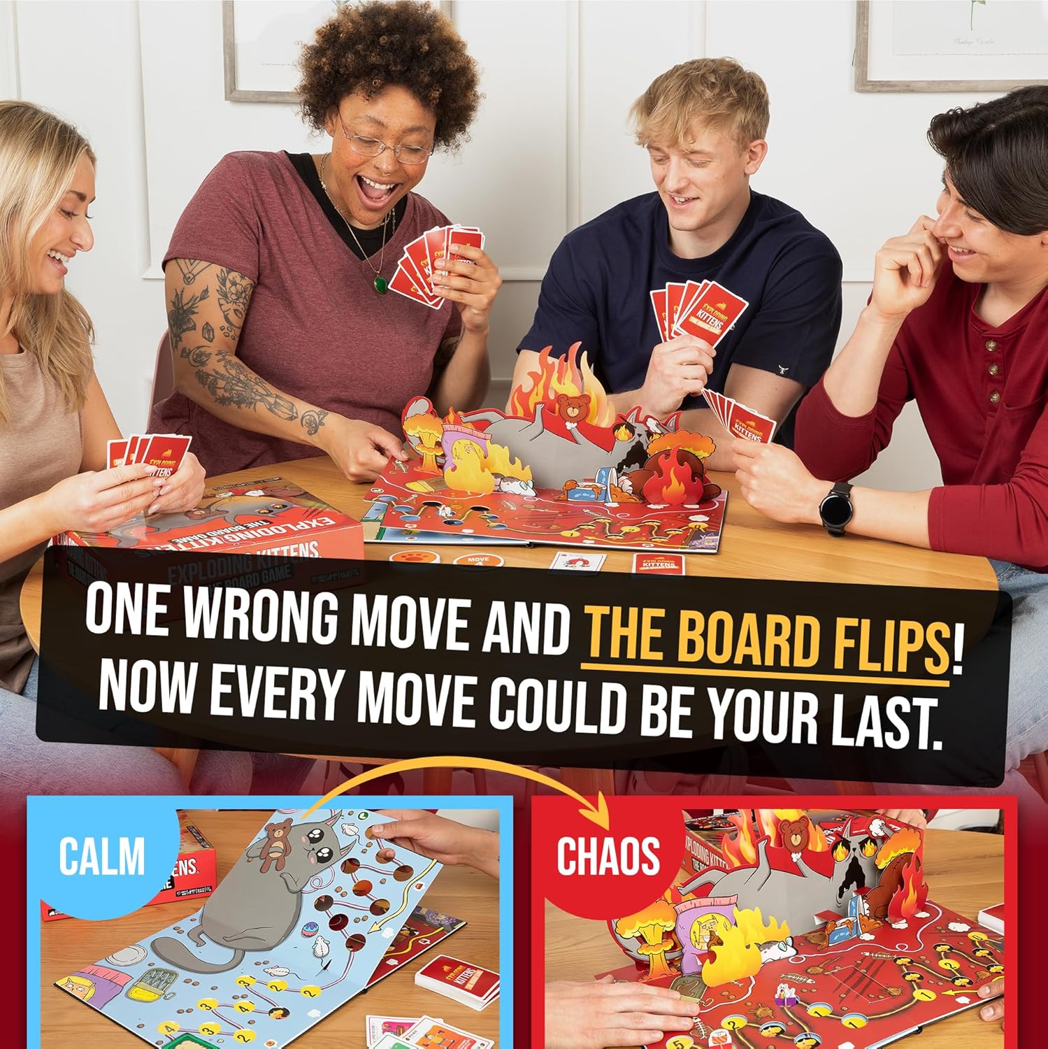 Detalle 2 de Exploding Kittens: Board Game - The SuperFan Edition (2-6 giocatori, 7+): l’edizione da collezionisti per feste e serate gioco