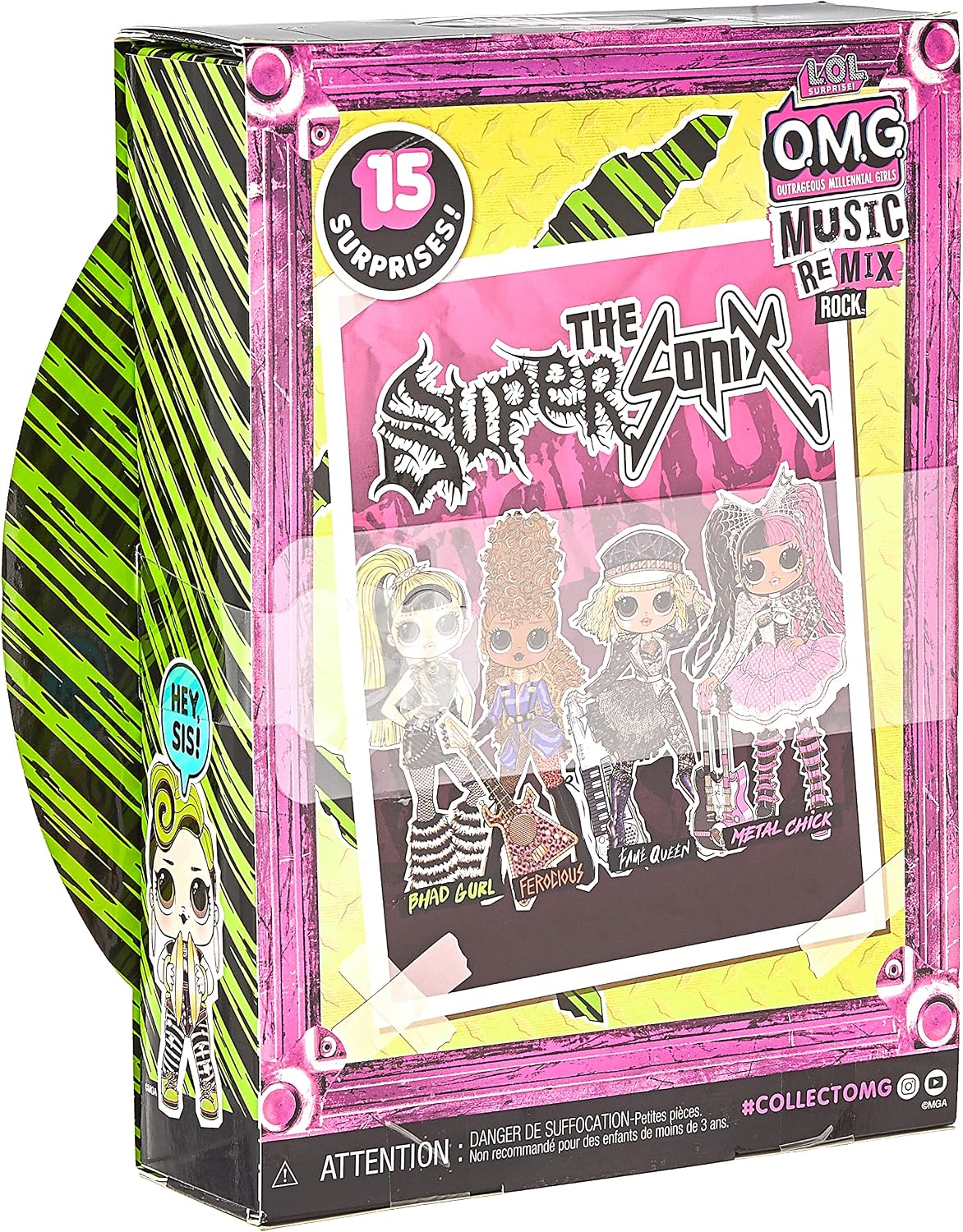 Thumbnail 3 de L.O.L. Surprise! 577584C3 Remix Rock Bhad Girl – lalka modowa z bębnami