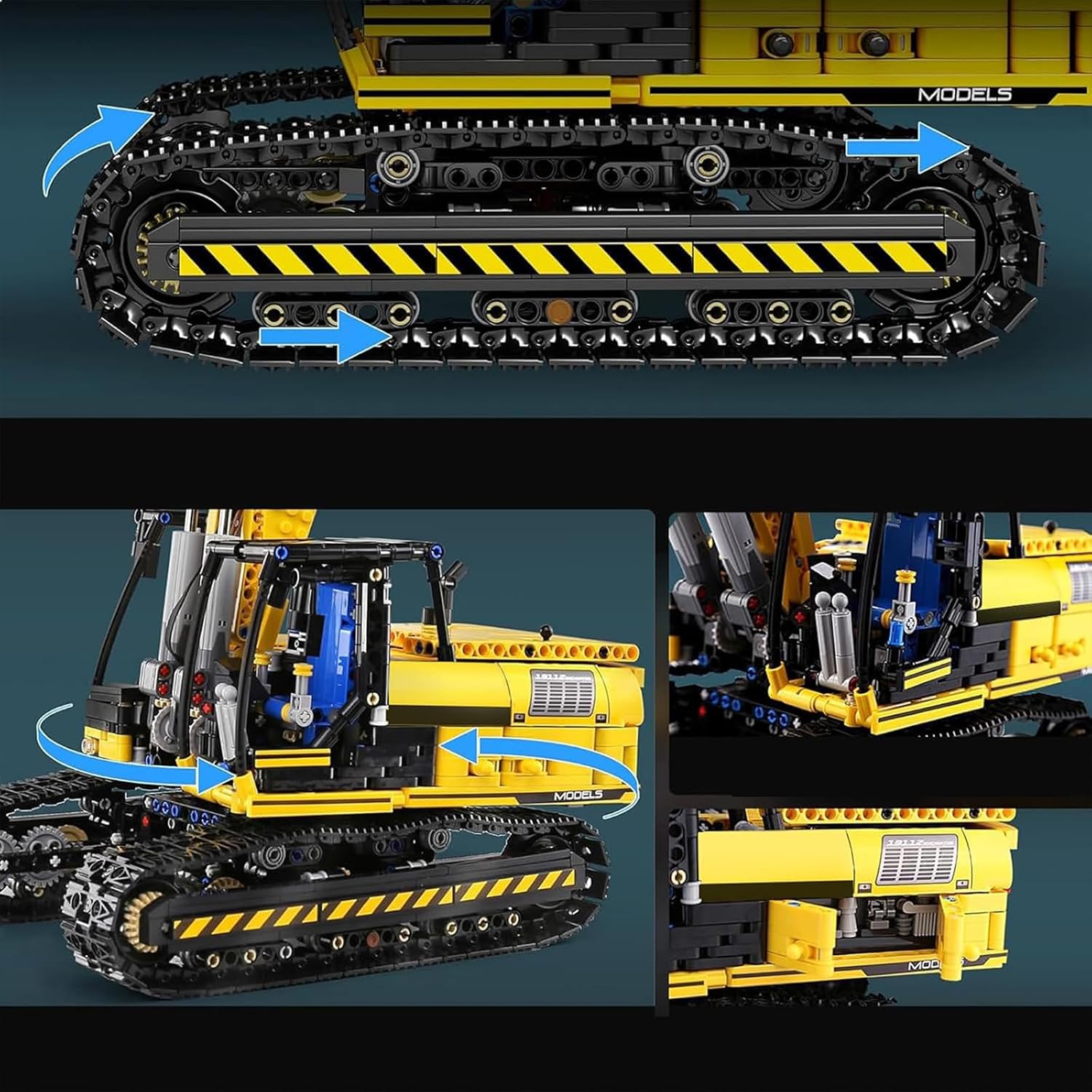 Thumbnail 3 de Mould King 13112 Ferngesteuerter Raupenbagger 1:8