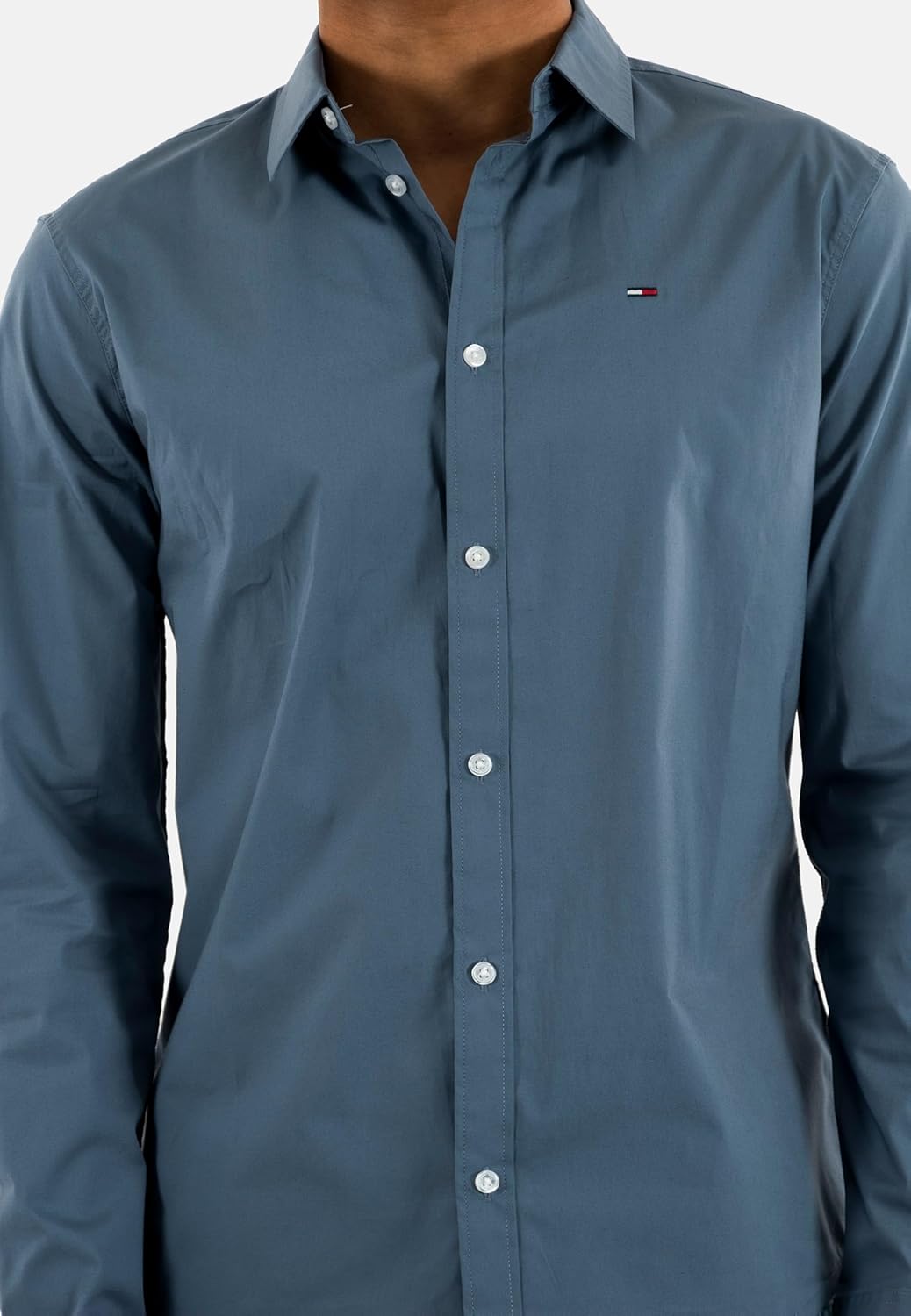 Thumbnail 3 de Tommy Jeans Camisa para hombre TJM Original de manga larga en azul Blue Moment (talla S)