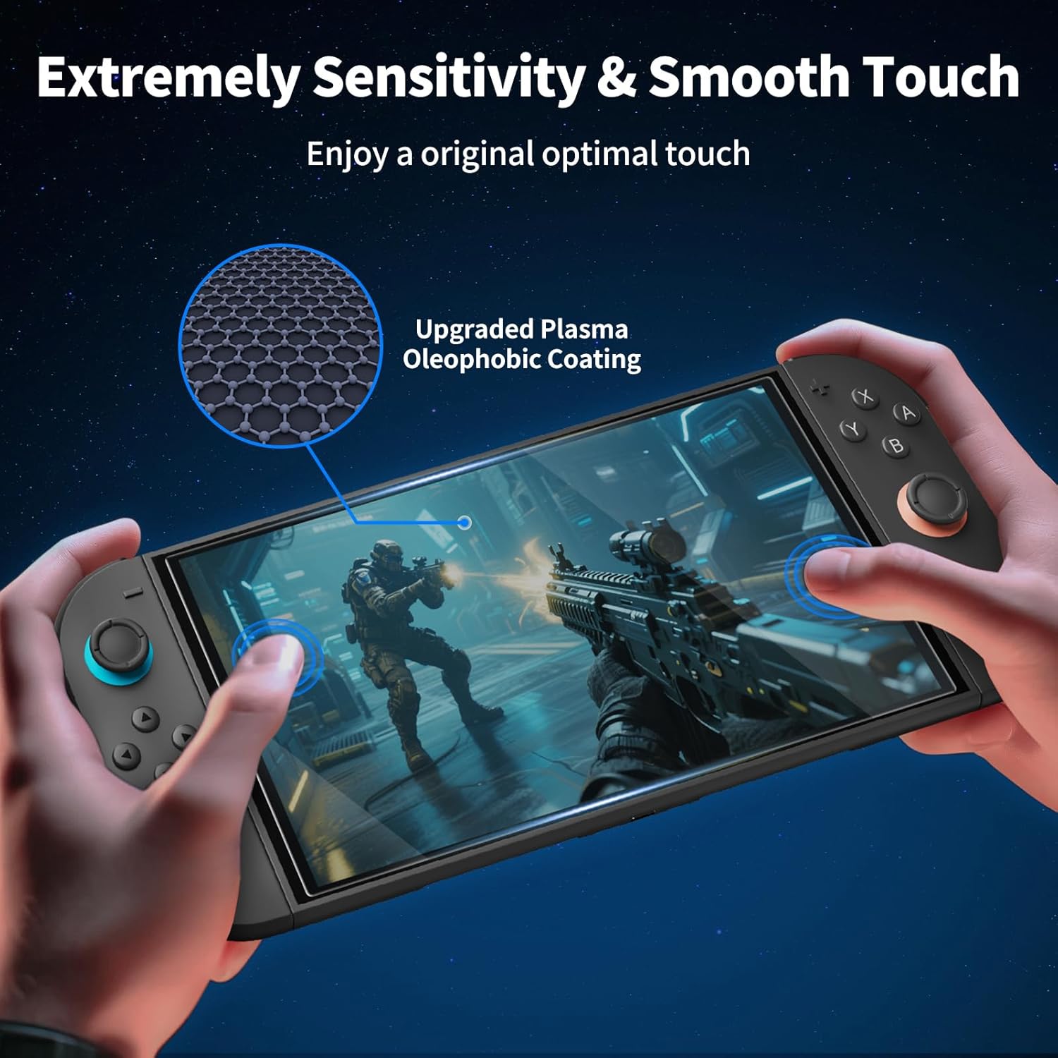 Thumbnail 4 de PALPOW 3-Pack Tempered Glass Screen Protector for Nintendo Switch 2 with Auto-Alignment, 9H Glass, Ultra-Clear