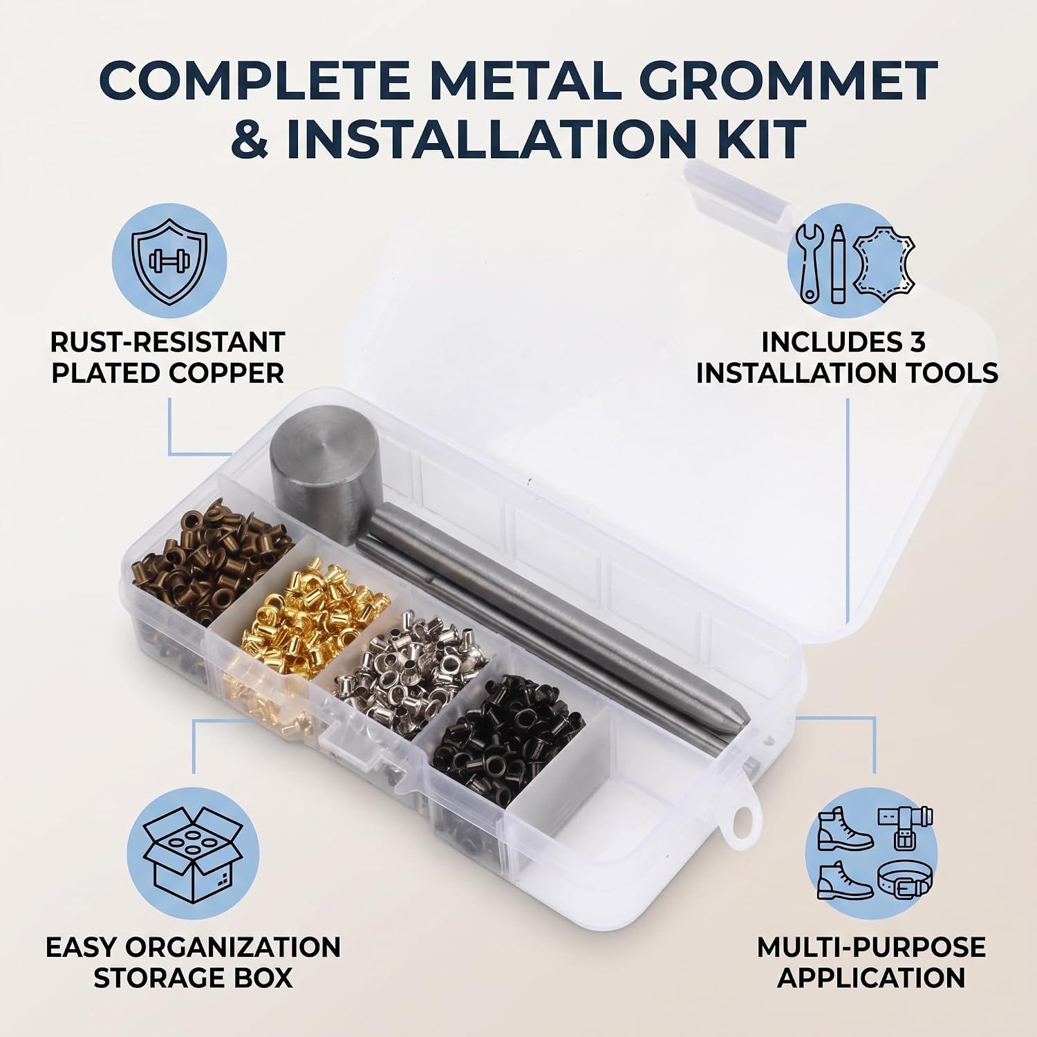 Detalle 2 de Yosoo Health Gear0bzygcos34 oogjesset, 2 mm, 800 sets met gereedschap
