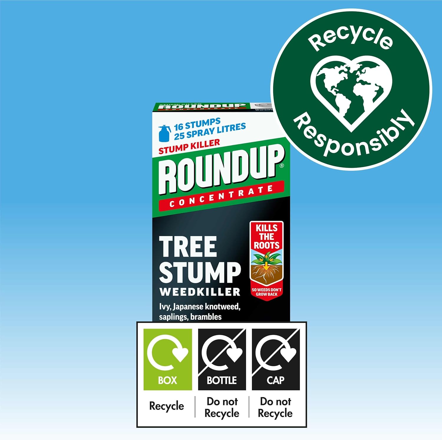 Thumbnail 5 de Roundup Tree Stump Weedkiller, Super Concentrate 250 ml — practical stump and deep-rooted weed control