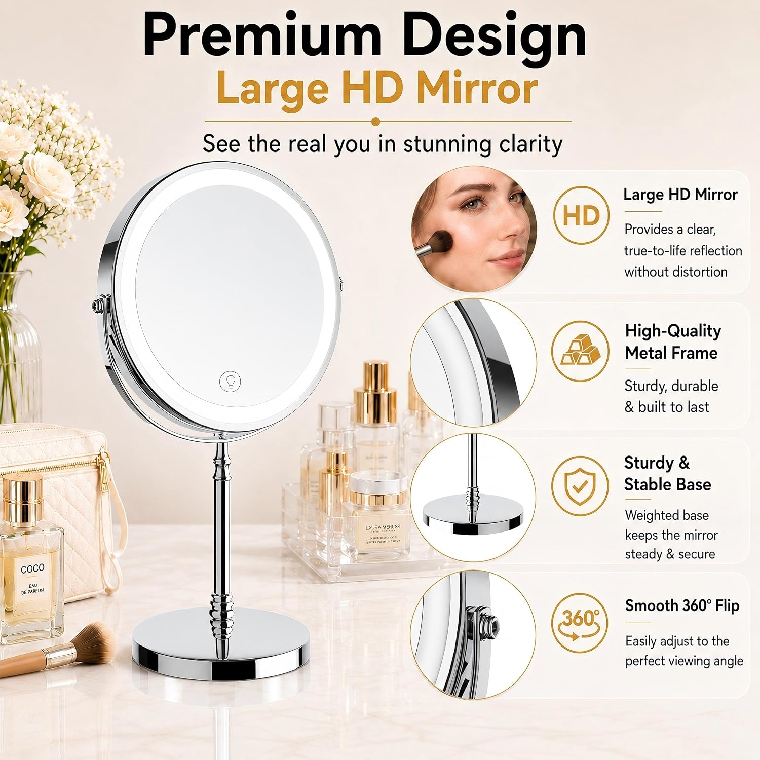 Thumbnail 4 de Lighted Makeup Mirror 3000 mAh ๐