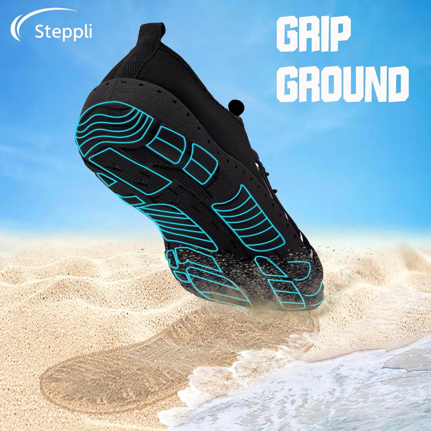 Thumbnail 5 de Steppli Water Shoes Beach Barefoot Swim Sea Aqua Shoes for Men and Women