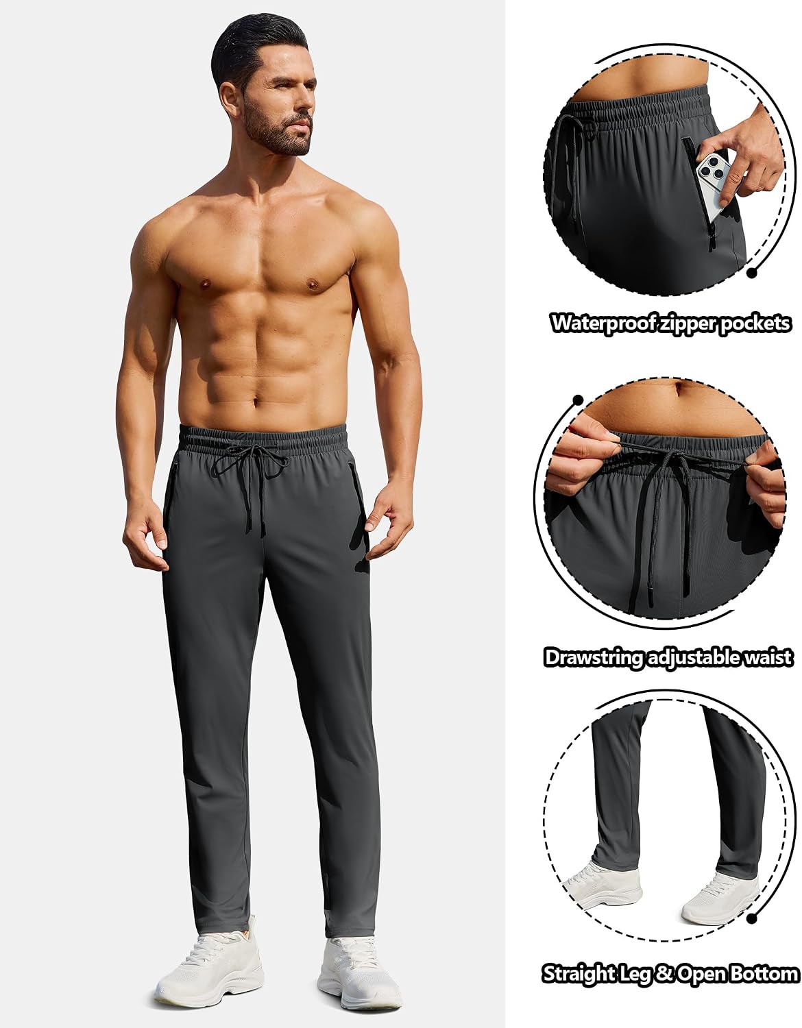 Detalle de FOGFIRE Men's Joggers, Polyamide-Spandex