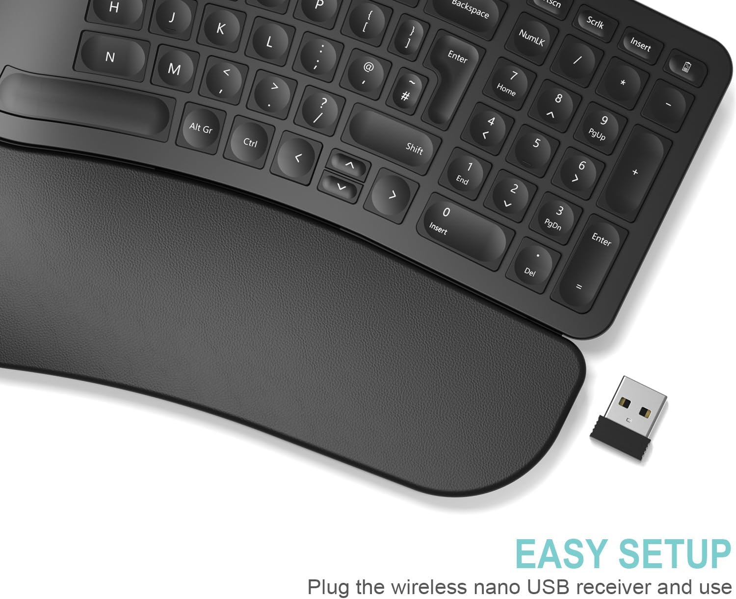 Thumbnail 1 de Arteck Split Ergonomic Keyboard with 2.4G wireless comfort ⌨️