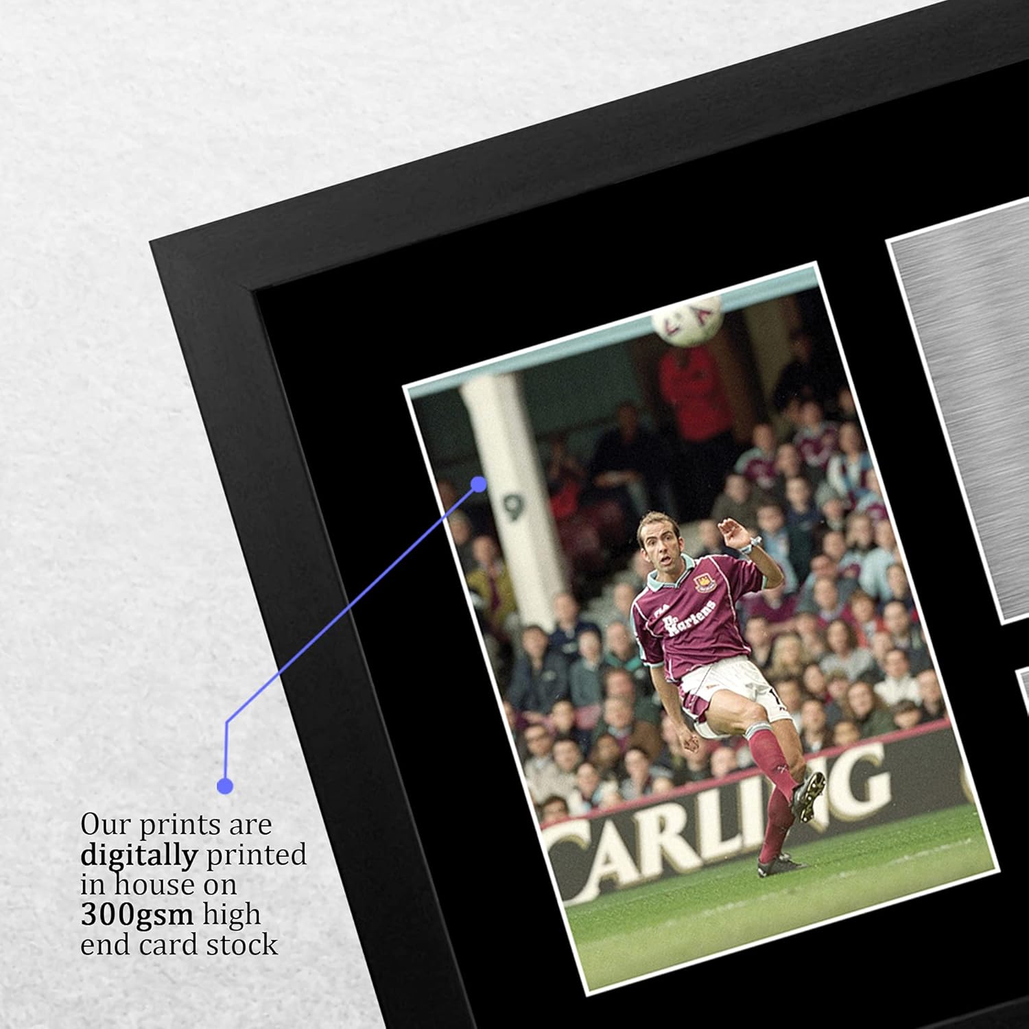 Thumbnail 3 de HWC Trading FR Paolo Di Canio signed framed A4 photo print gift (West Ham United)