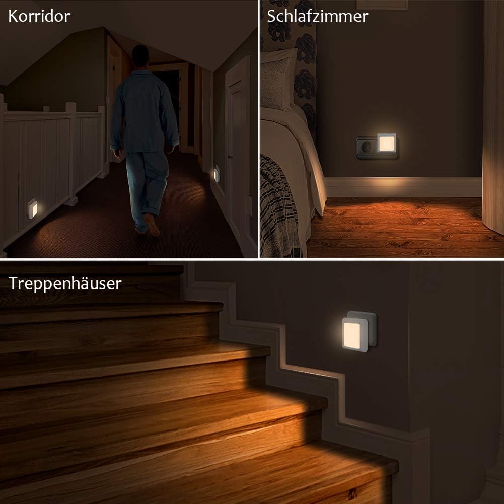 Thumbnail 4 de emotionlite Nachtlicht Steckdose mit Dämmerungssensor, 2 Stück, 2 Helligkeitsstufen