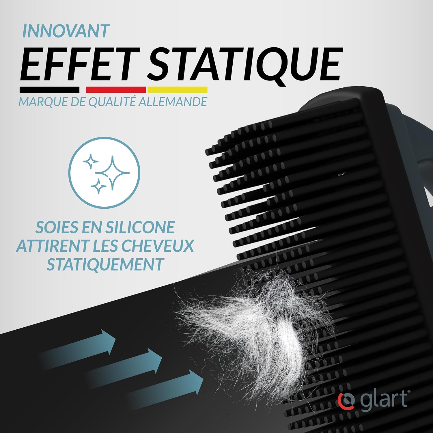 Thumbnail 4 de Glart 44THB – Brosse silicone enlève-poils animaux, réutilisable et ergonomique