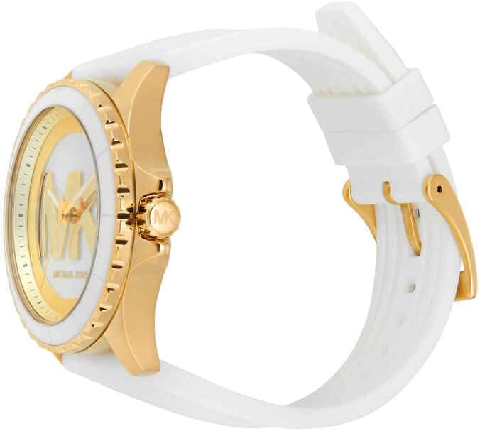 Detalle de Michael Kors Everest Watch per Donne: cronografo al quarzo, cassa 40 mm in acciaio e cinturino in silicone