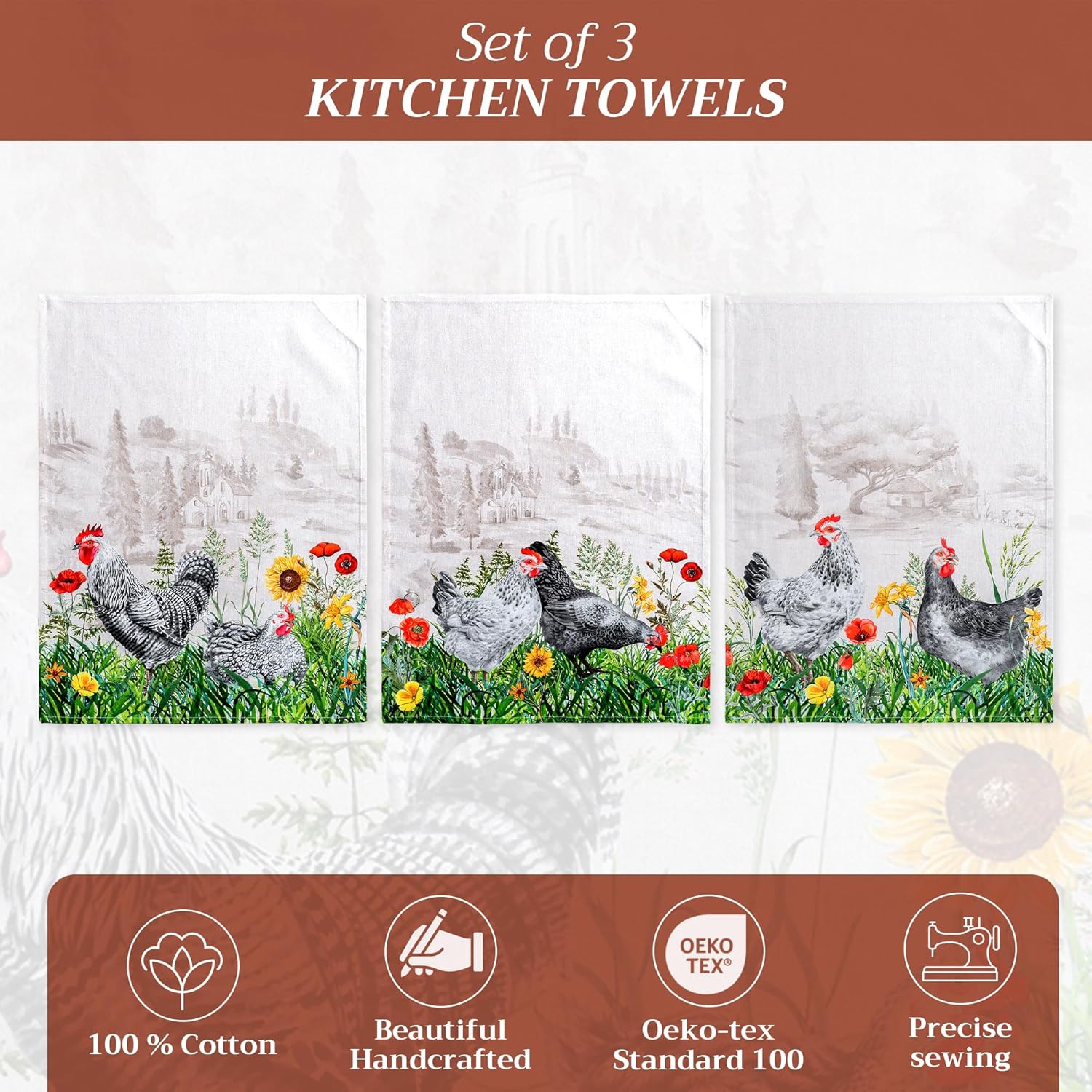 Detalle 2 de Maison d' Hermine Kitchen Towels 50x70 cm