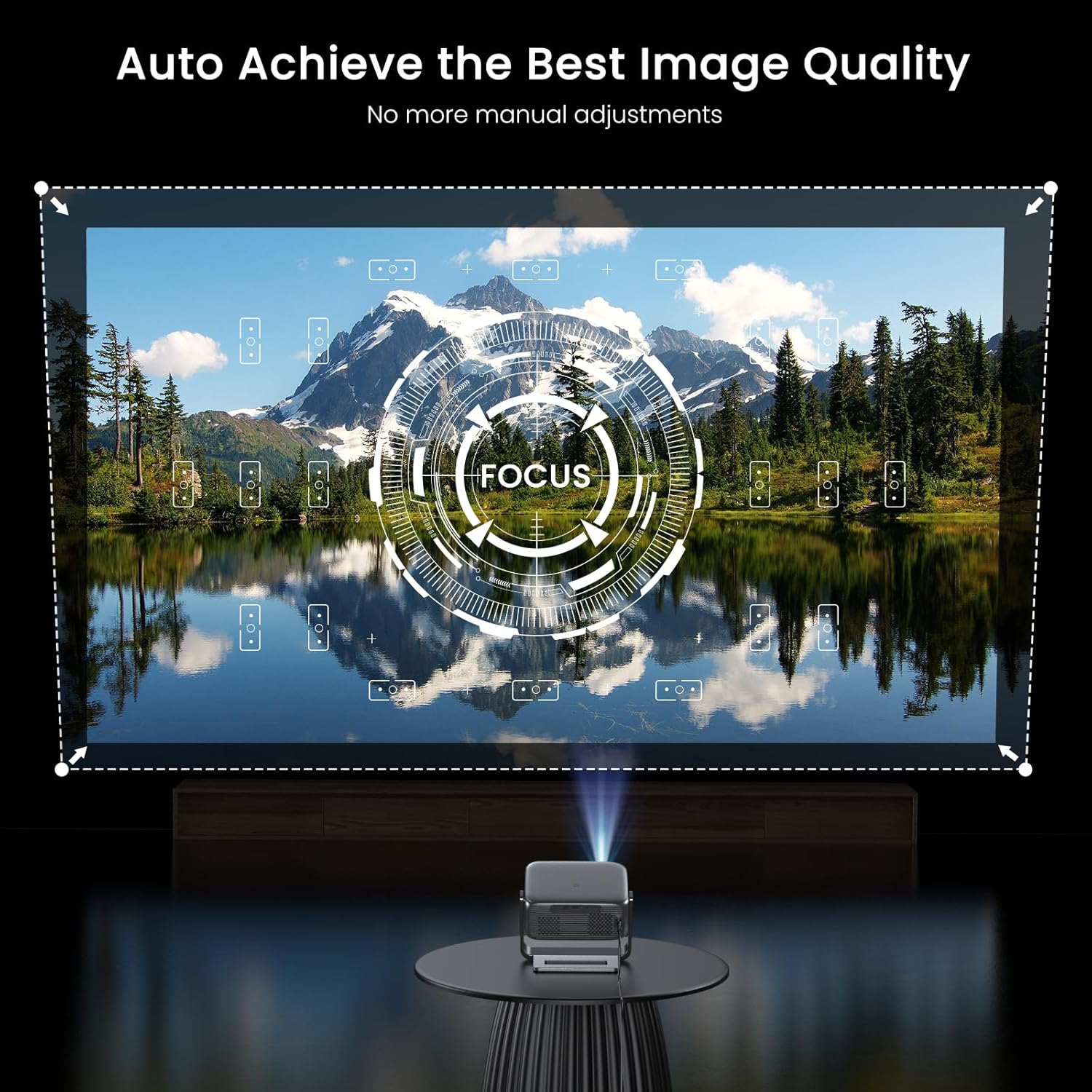 Thumbnail 4 de HAPPRUN 2000 ANSI Google TV 4K Decoding Projector