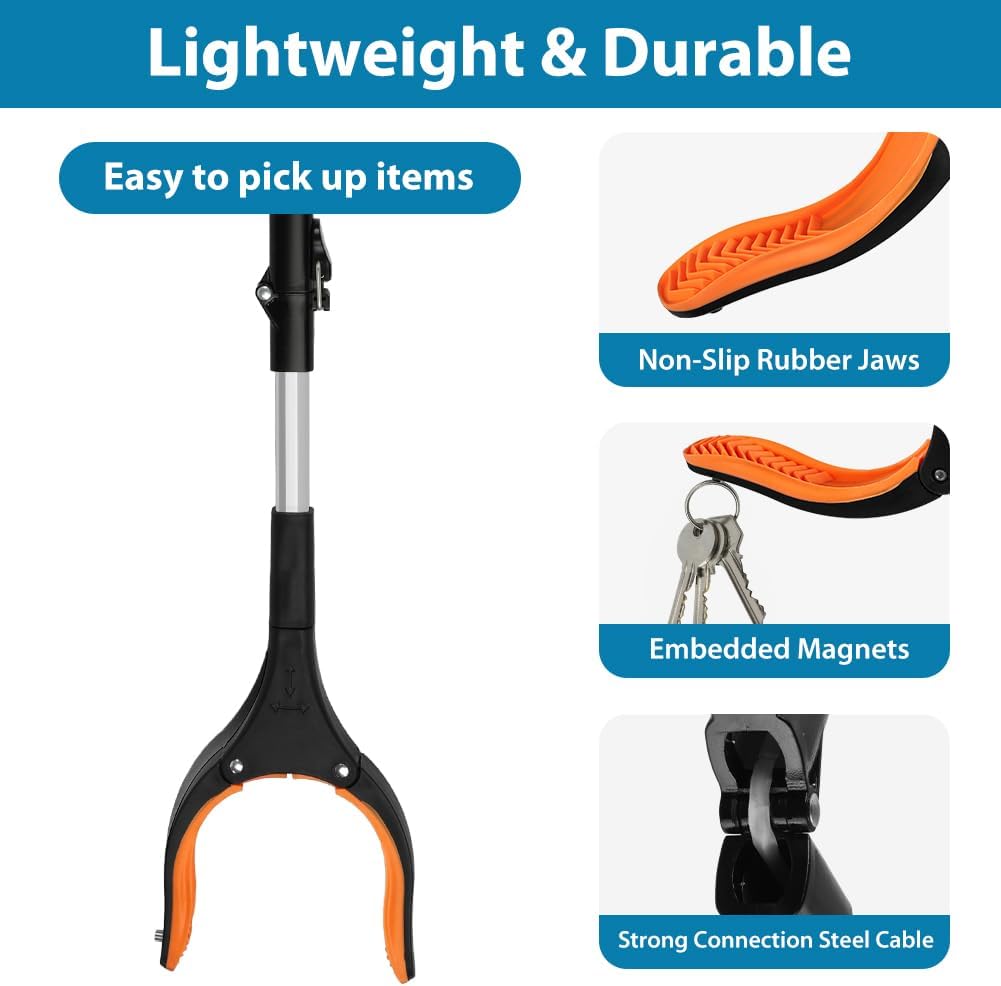 Detalle de Adiwo Pinza Larga 91cm para recoger basura