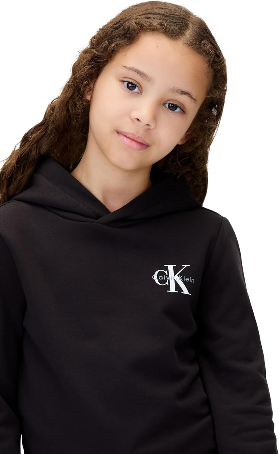 Detalle de Calvin Klein Small Monogram Hoodie Iu0iu00712 – Felpa con Cappuccio Unisex