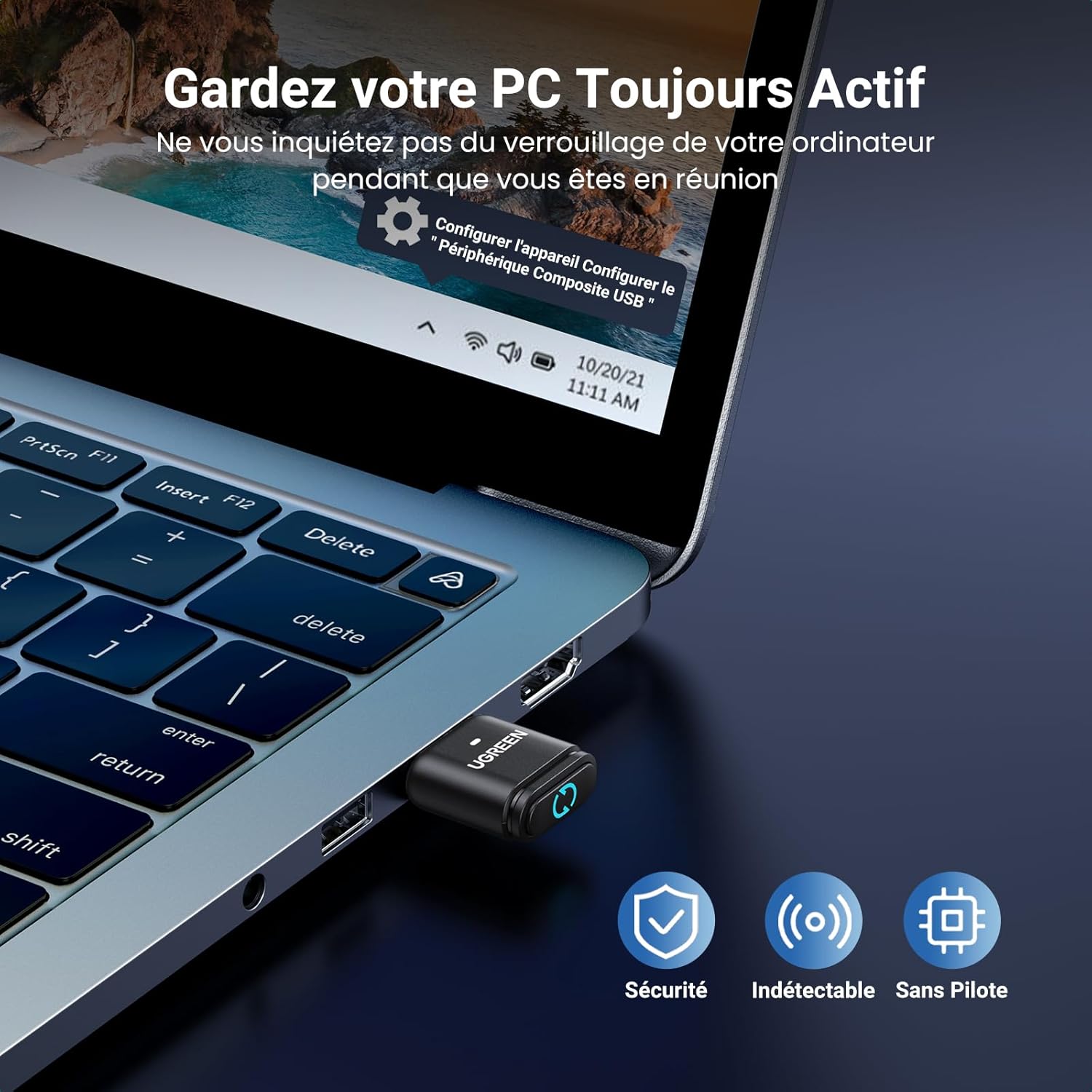 Thumbnail 3 de UGREEN Dongle Bluetooth 5.3 pour PC ⚙️