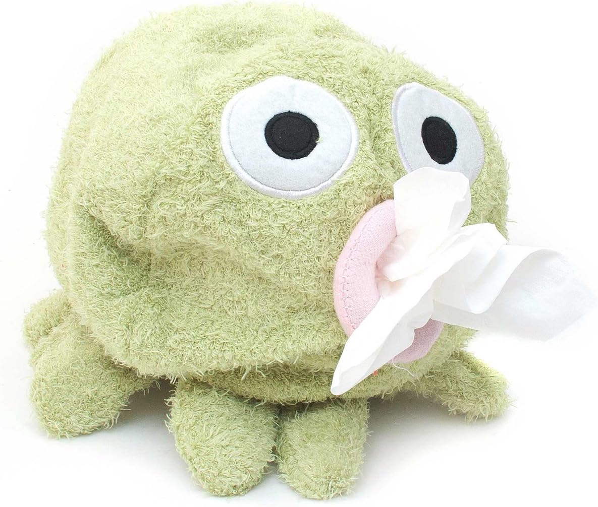 Detalle de GOODS+GADGETS Octopus tissuehouder in zachte pluche, groen