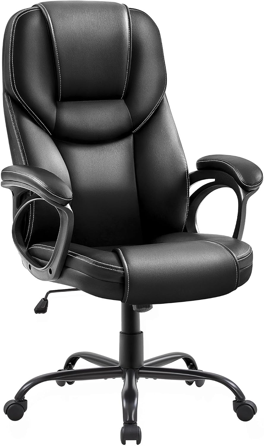 Detalle de Yaheetech Sedia Ufficio Presidenziale Ergonomica in Finta Pelle Imbottita, Ruote e Reclinabile