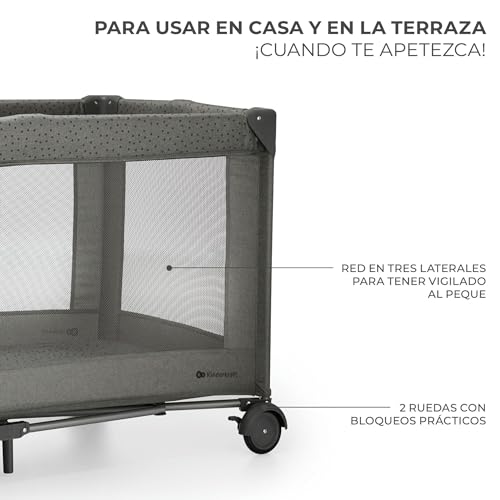 Detalle de Kinderkraft Joy 2: Cuna de viaje 3 en 1 para bebé y niño (hasta 25 kg)