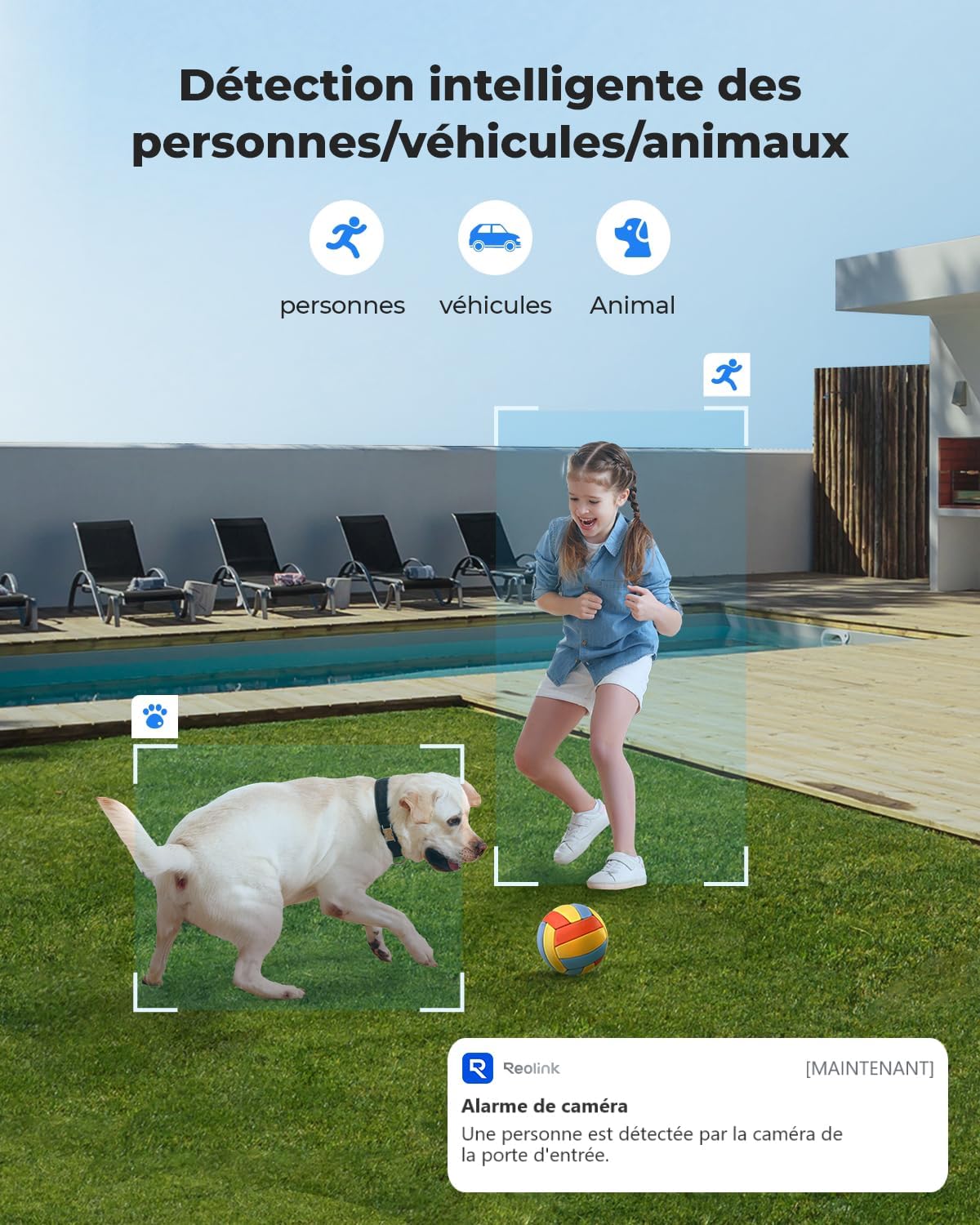 Detalle de Reolink 4K Caméra de Surveillance PoE avec Zoom Optique 5X et Détection Avancée – RLC-843A