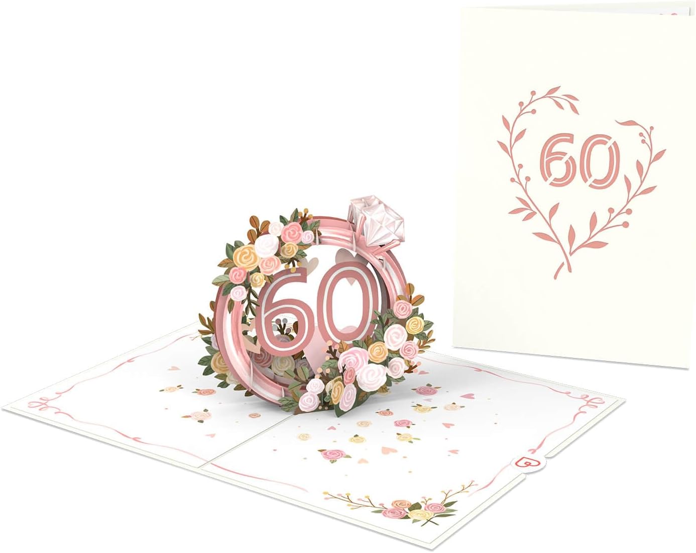 Thumbnail 2 de papercrush Carte Pop Up Noces de Diamant (60e anniversaire) — carte 3D pour offrir de l’argent