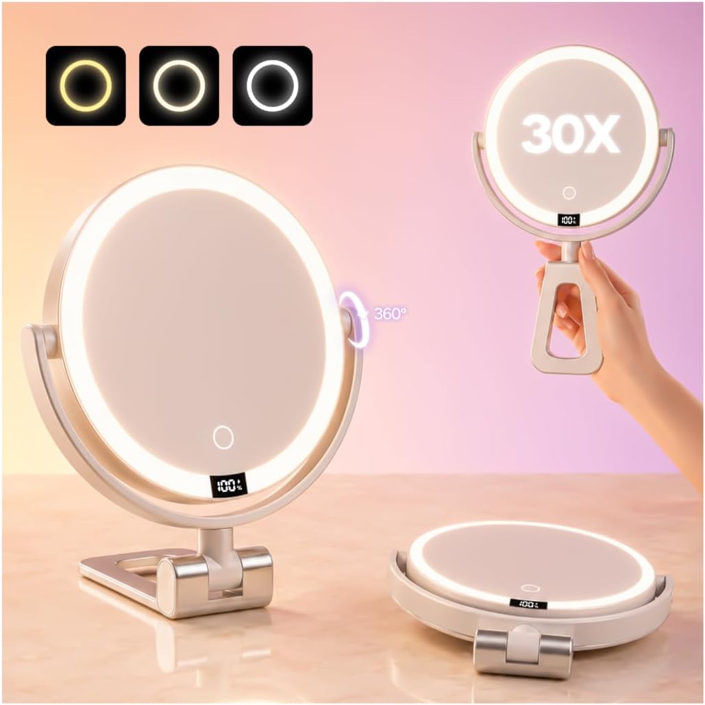 Detalle de ELYYSORA Lighted Makeup Mirror, 7-Inch