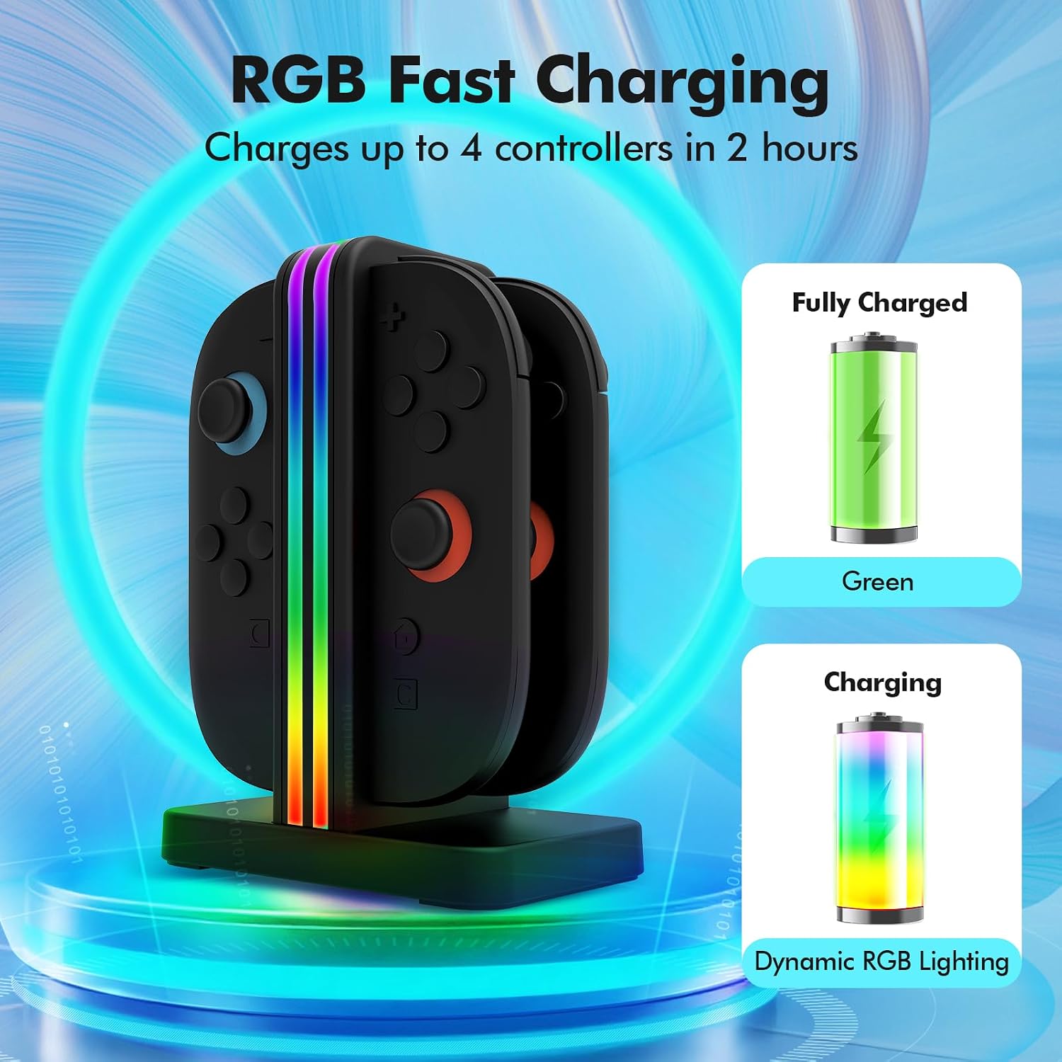 Detalle 2 de DOBE FOMIS ELECTRONICS TNS-5106 Switch 2 Accessory Bundle with Charging Dock