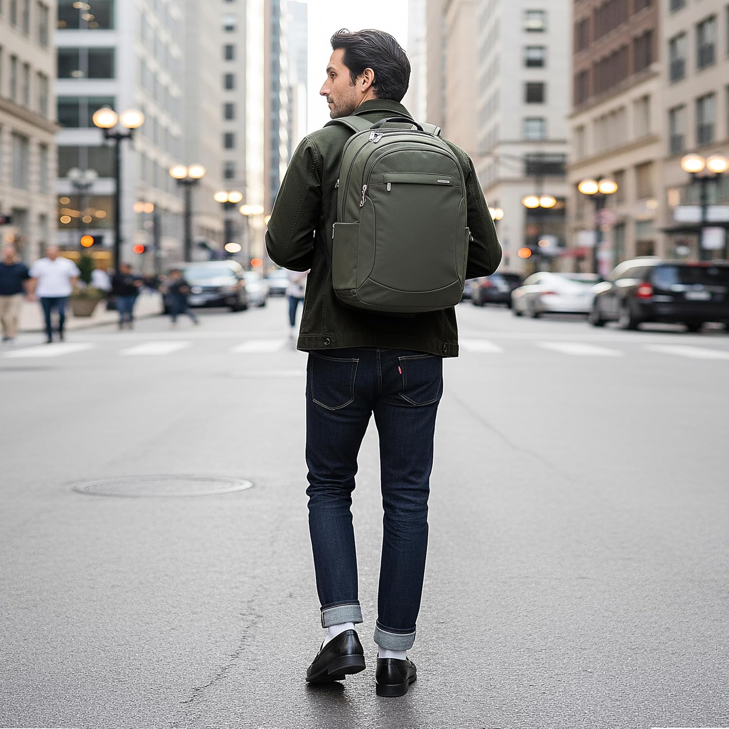 Detalle de Travelon Anti-Theft Classic Large Backpack: 22L of Secured Everyday Travel