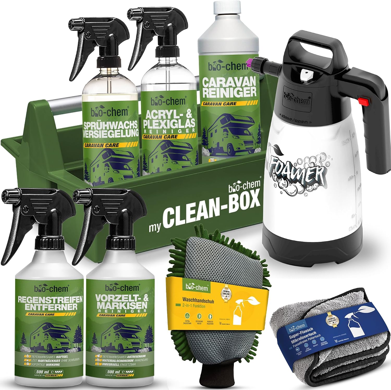 Detalle de bio-chem Caravan & WoMo Außenpflege Premium Set