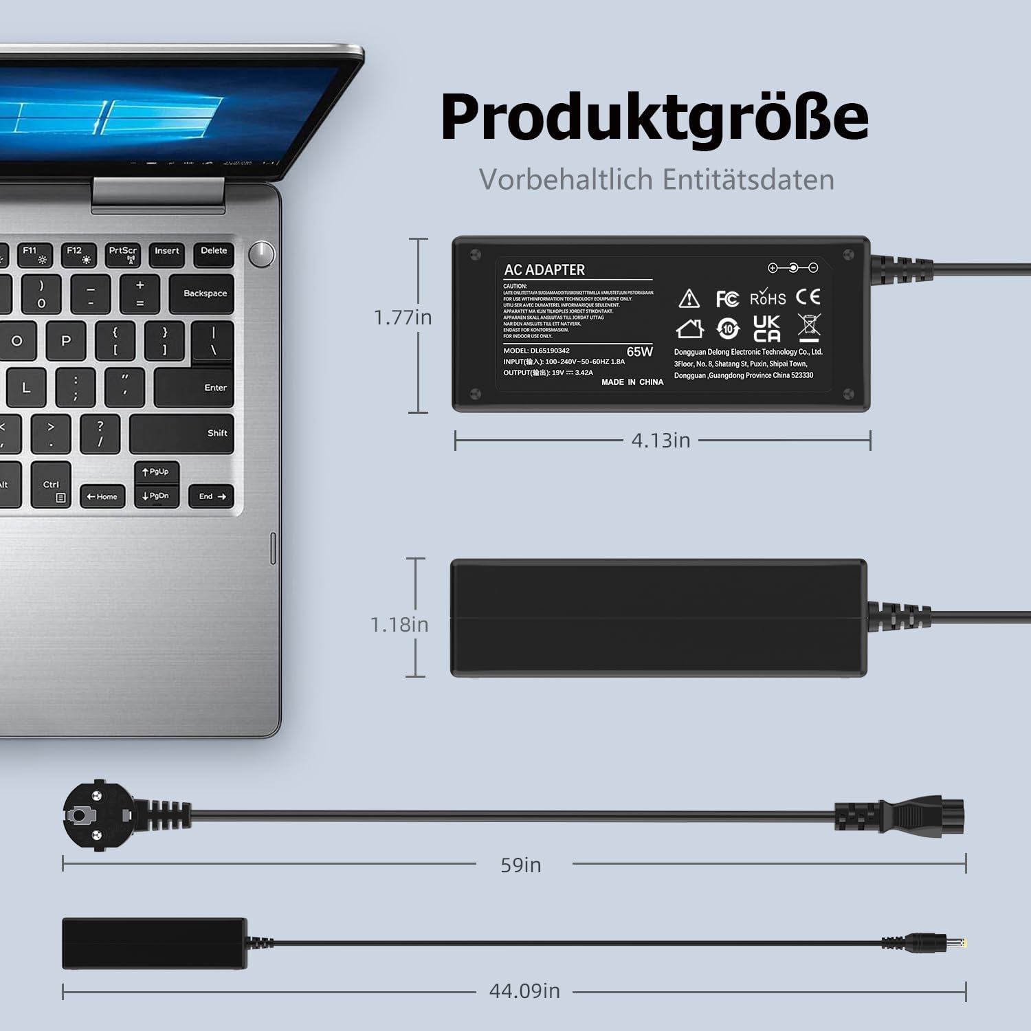 Thumbnail 4 de 65W Laptop Netzteil Acer Aspire