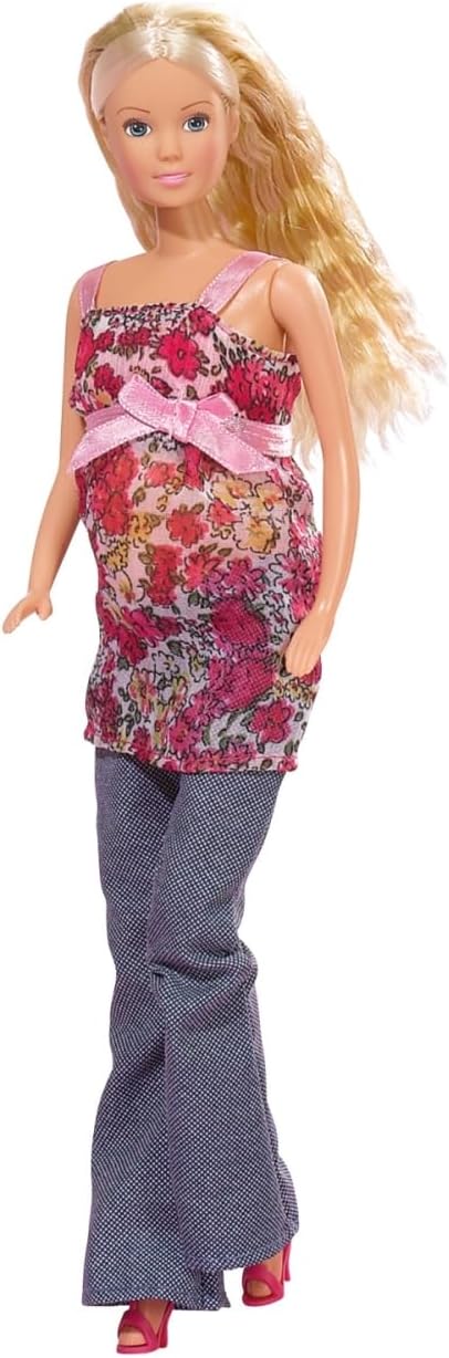 Detalle de Simba Steffi Love Muñeca Embarazada con Bebé y Ropa 👶