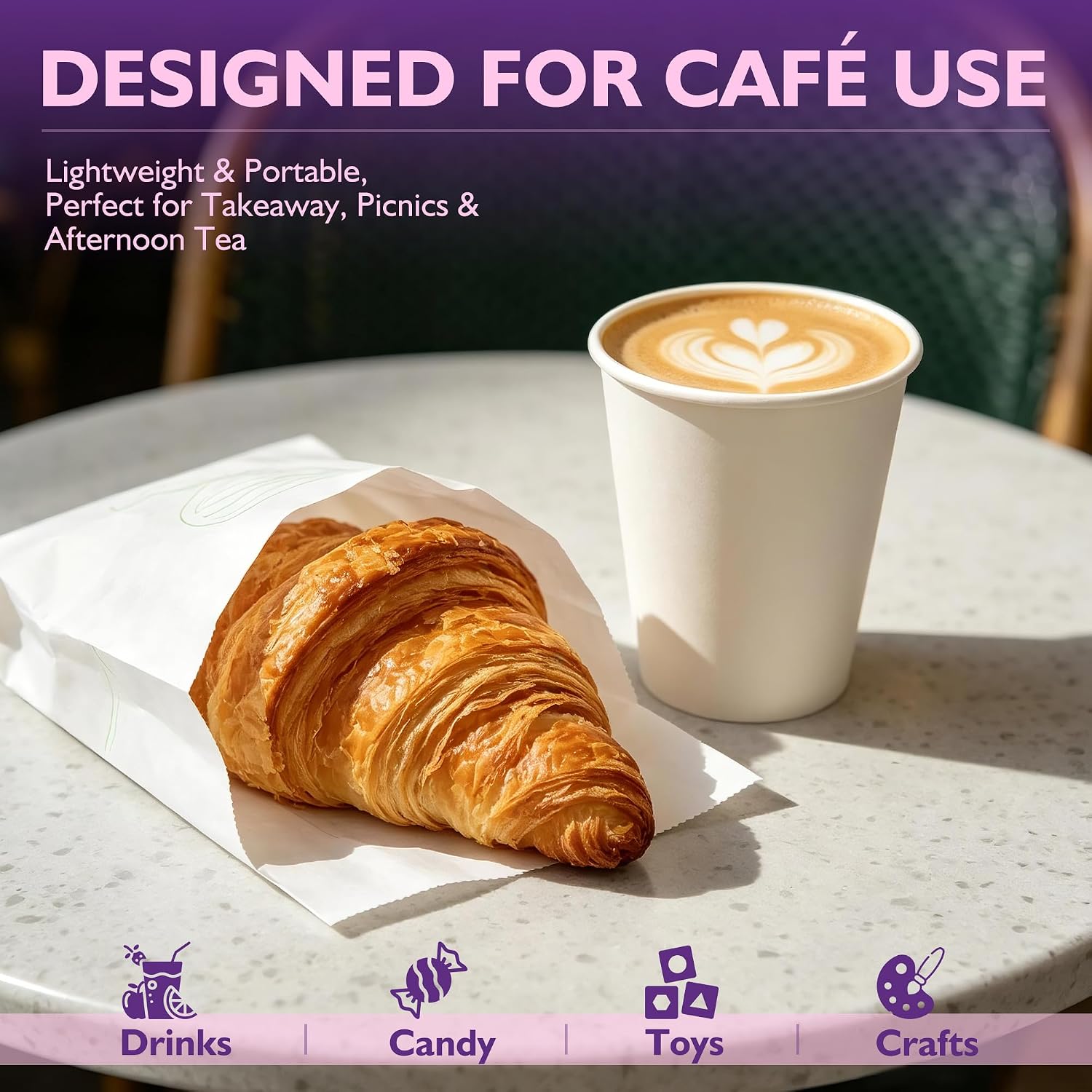 Detalle 2 de PACKINNO 8 oz Paper Cups 400 Pack