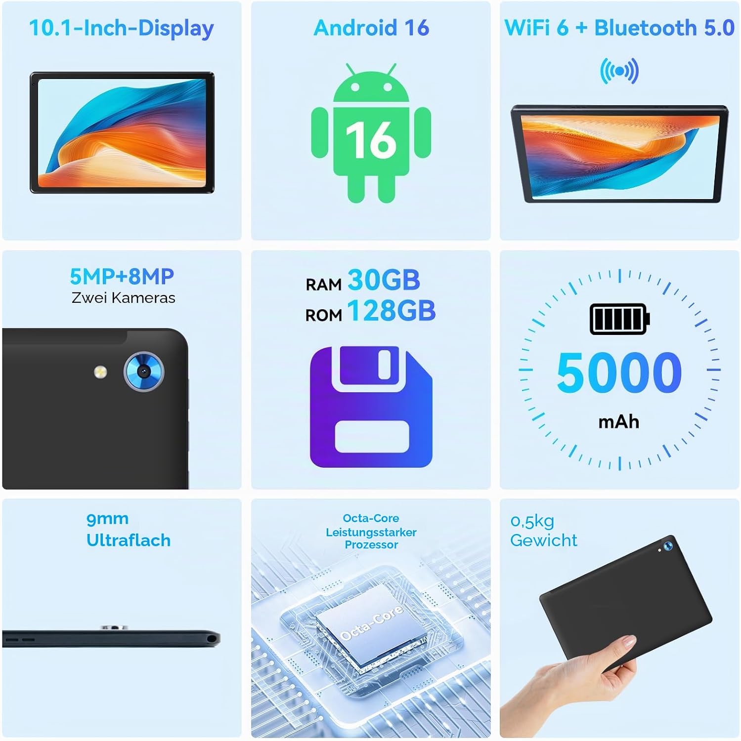 Detalle 2 de Whitedeer Tablet Android 10 Zoll