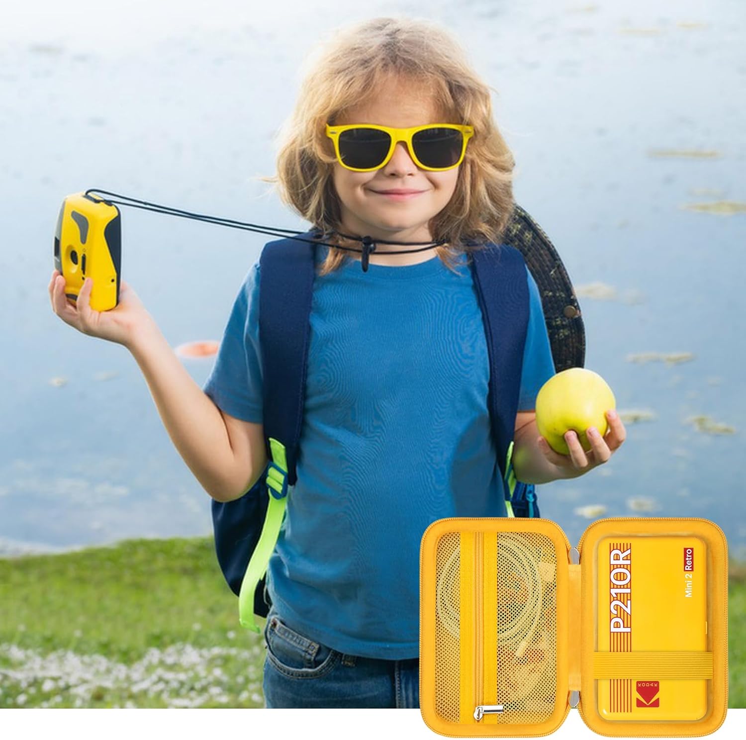 Thumbnail 6 de RAIALL Hard Case for Kodak Mini 2 Retro 4PASS Portable Photo Printer (Yellow)