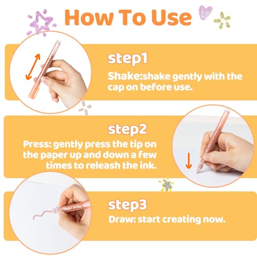 Thumbnail 4 de Ohuhu 18 marqueurs à double ligne métalliques 📝