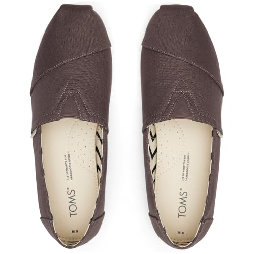 Thumbnail 5 de TOMS Mens Recycled Cotton Alpargata Loafer Flat – Grey (UK 6.5)