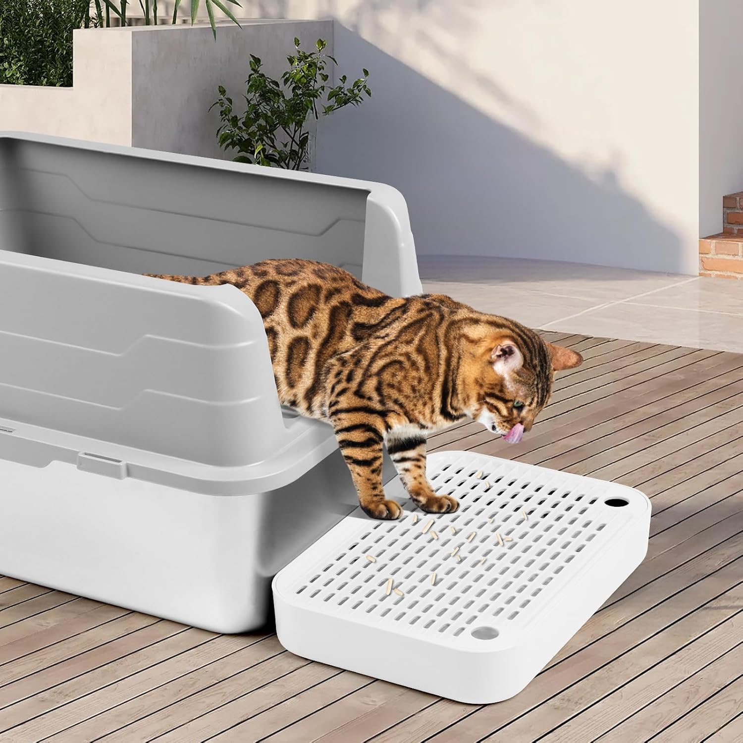 Thumbnail 6 de Bartuke Cat Litter Box Ramp Mat with Filter Function