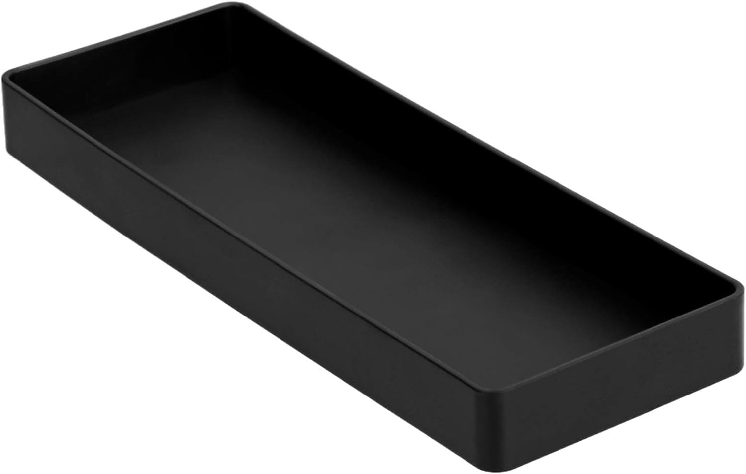 Thumbnail 6 de Amazon Basics Organiseur Rectangulaire en plastique – Lot de 2 corbeilles à courrier Noir (33 x 24,6 x 5,6 cm)
