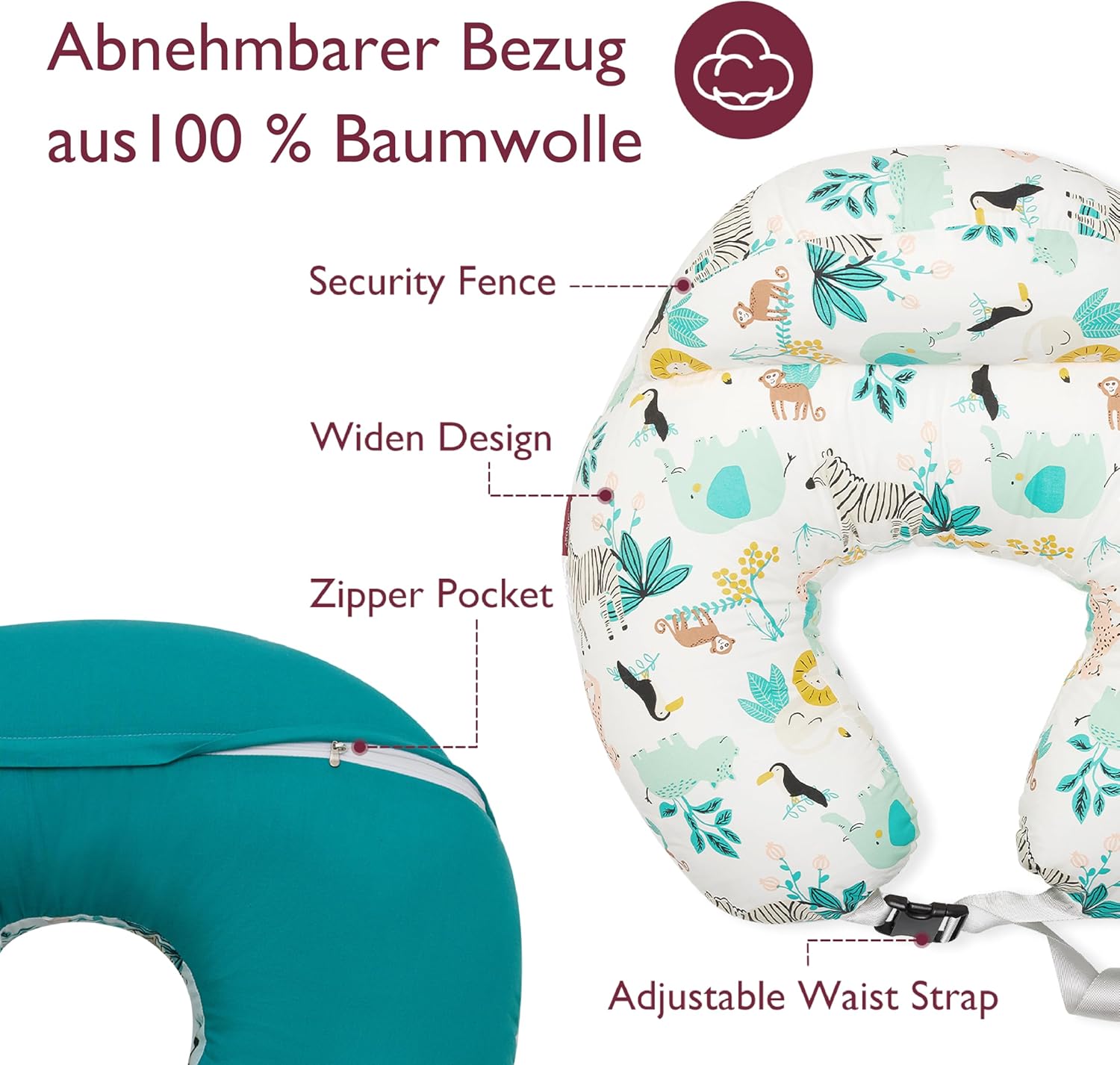 Thumbnail 5 de momcozy Nursing Pillow for Petite Mums: Secure, Compact Support for Breastfeeding