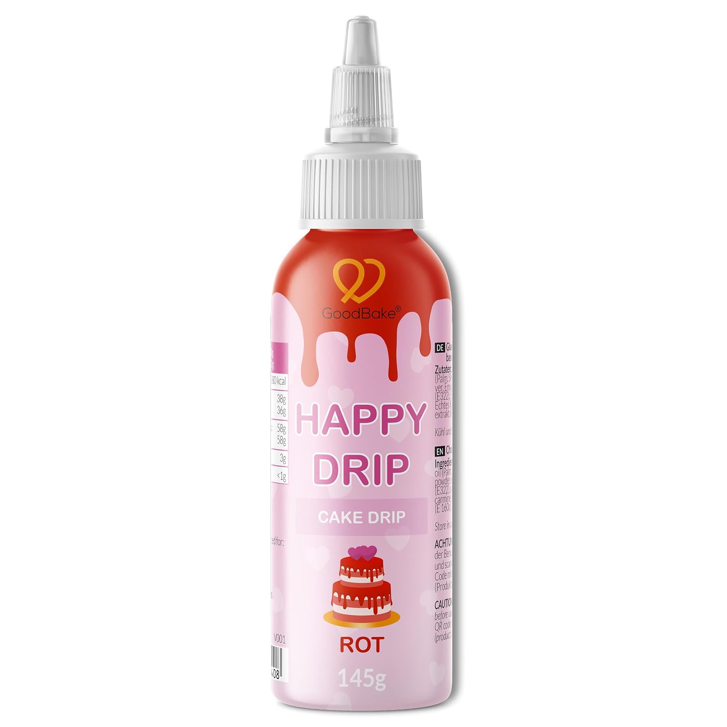 GoodBake Happy Drip Rot 145 g 🎂