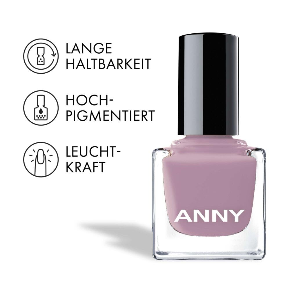 Detalle de ANNY Nail Polish Fantasy Berry – farbiger Nagellack mit langanhaltendem Glanz (15 ml)
